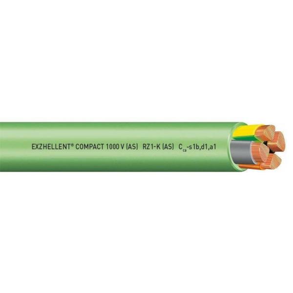 CABLE EXZHELLENT COMPACT 1000V(AS)RZ1-K(AS)5G4 VD(SE SUMINISTRA RO.100m)