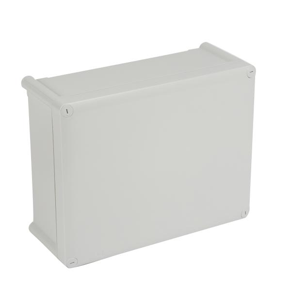Caja Plexo IP55- IK07, rectangular, de 310x240x130mm Sin entradas. Gris