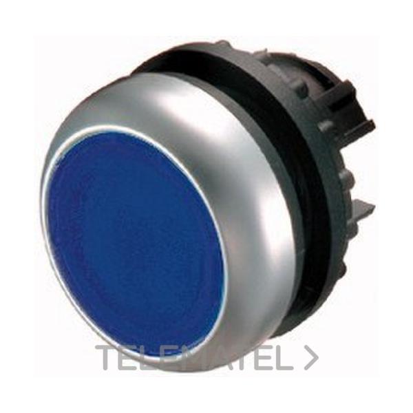 PULSADOR LUMINOSO RASANTE M22-DL-B AZUL