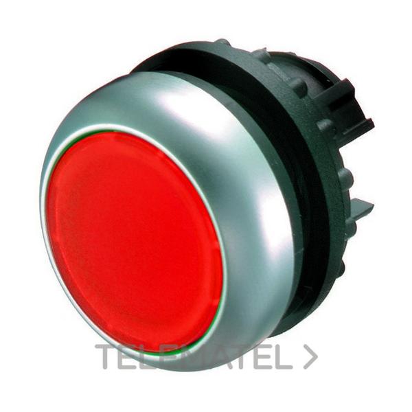 PULSADOR LUMINOSO RASANTE M22-DL-R ROJO