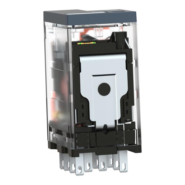 Relé miniatura enchufable - HARMONY rxm 4 c/o 24 v dc 6 a con led