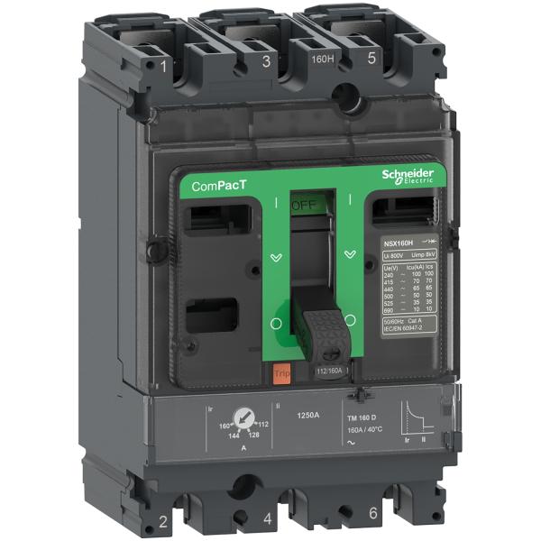 Interruptor automatico ComPacT NSX100F 36kA AC 3P3R 63A TMD