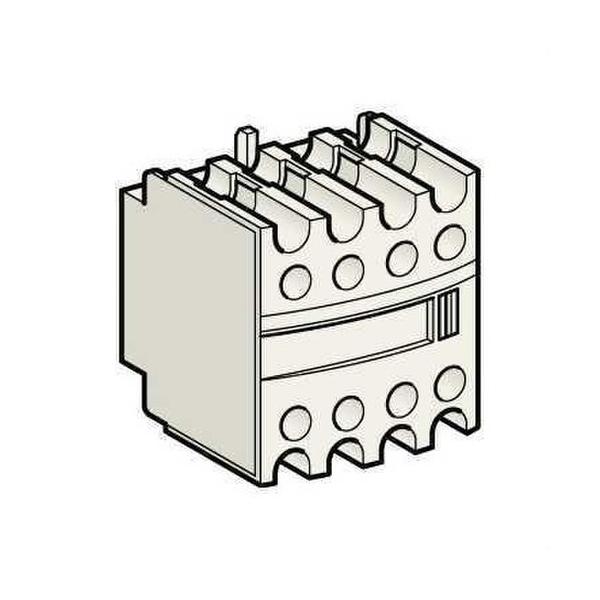 BLOQUE DE CONTACTOS AUXILIARES 4NA TERMINAL ABRAZADERA FRONTAL EN50012