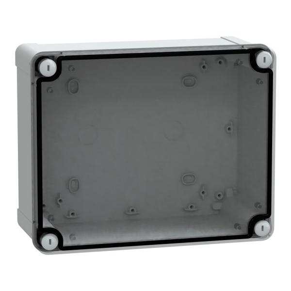 CAJA INDUSTRIAL ABS 241x192x105 TAPA TRANSPARENTE