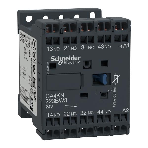 Contactor auxiliar TeSys CA4K - 2NA+2NF 24VCC bajo consumo