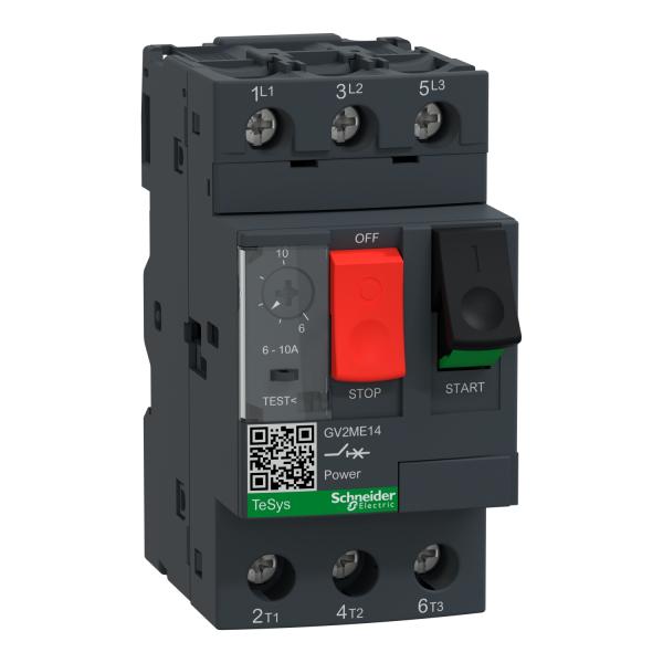 Disyuntor de motor magnetotérmico GV2ME - 6/10A
