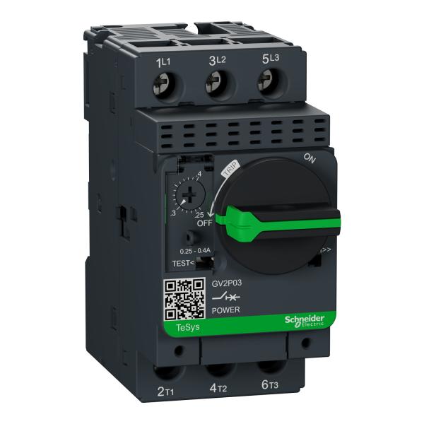 Disjuntor-motor magnetotérmico GV2P - 0,25/0,40A 50KA