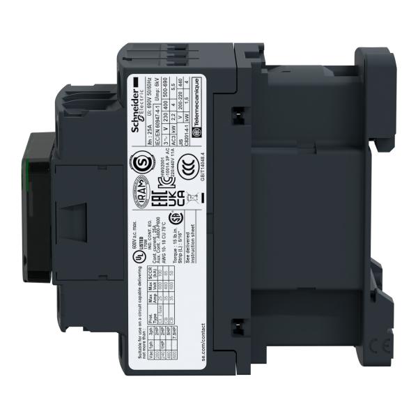 Contactor TeSys D - 3P(3 NA) - AC-3 - <= 440 V 9 A - 24 V CA bobina
