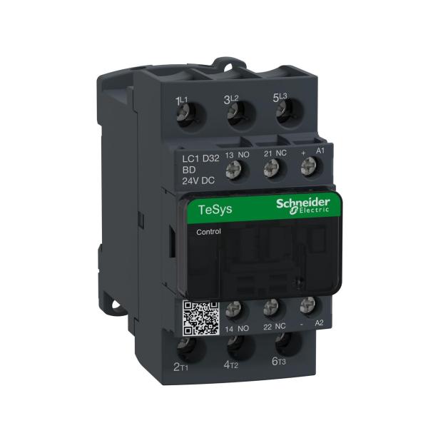 CONTACTOR 32A 1 NA/1 NC 24V CC-AR ANTIPARSITO