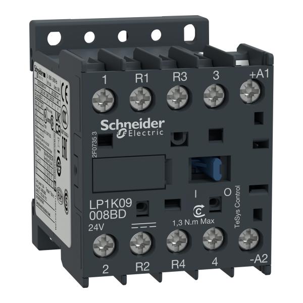 Contactor TeSys K - 4P(2 NA + 2 NF) - AC-1 - <= 440 V 20 A - 24 V bobina CC