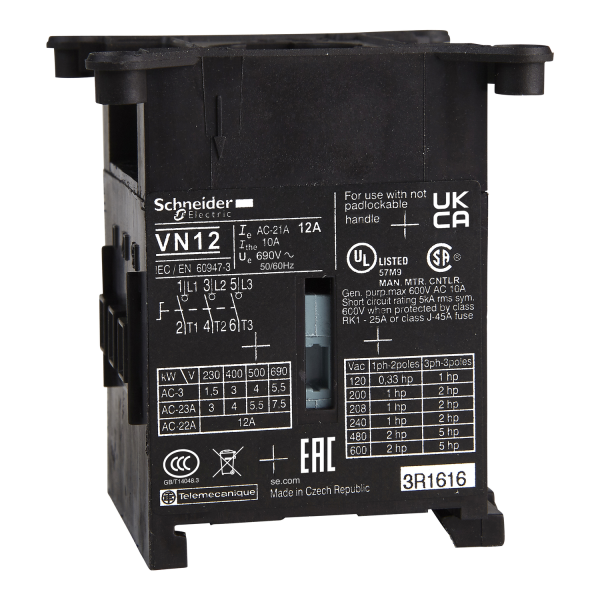 Mini desconector de conmutador para base Vario - 3P - 12 A
