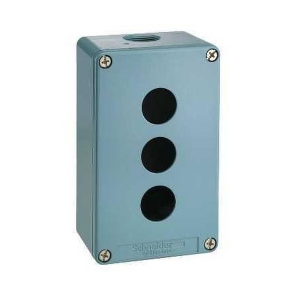 CAJA METLICA IP65 3 TALADRO DIMETRO 22,2 PROFUNDIDAD 74,5mm AZUL