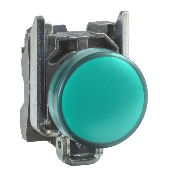 PILOTO LED DIMETRO 22 230-240V VERDE EMBELLECEDOR METLICO