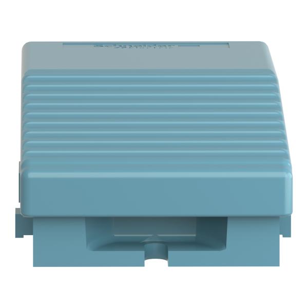 Preventa XPE - Interruptor de pedal único XPE-M - sin tapa - metálico - azul - 1NC+1NO