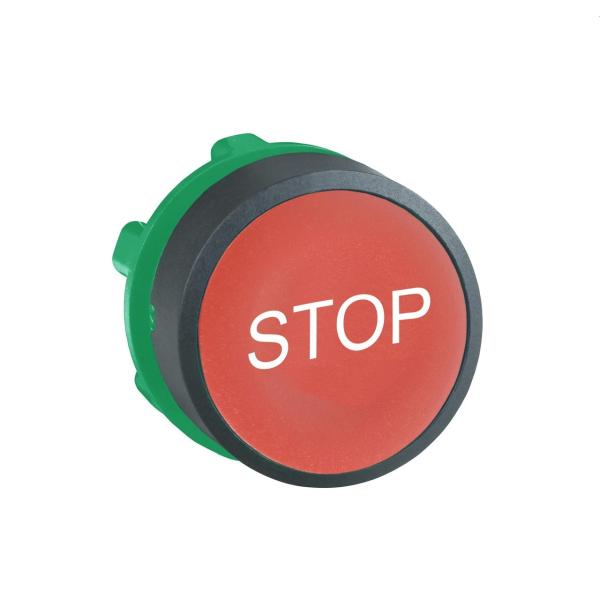 CABEZA PULSADOR RASANTE ROJA "STOP"