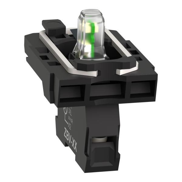 Cuerpo piloto luminoso led 120vca blanco