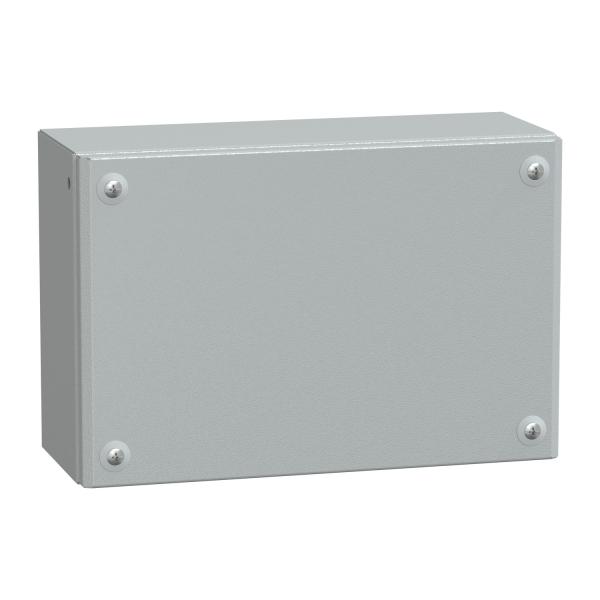Caja Industrial de acero con puerta ciega, PanelSeT SBM,  H200xW300xD120 IP66 IK10 RAL 7035