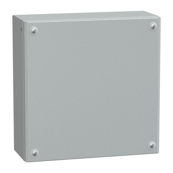 Caja Industrial de acero con puerta ciega, PanelSeT SBM,  H300xW300xD120 IP66 IK10 RAL 7035