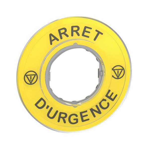 ETIQUETA ARRET D'URGENCE 3D