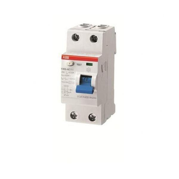 INTERRUPTOR DIFERENCIAL RESIDENCIAL/TERCIARIO F202AS-40/0,1 2P 40A S 100mA