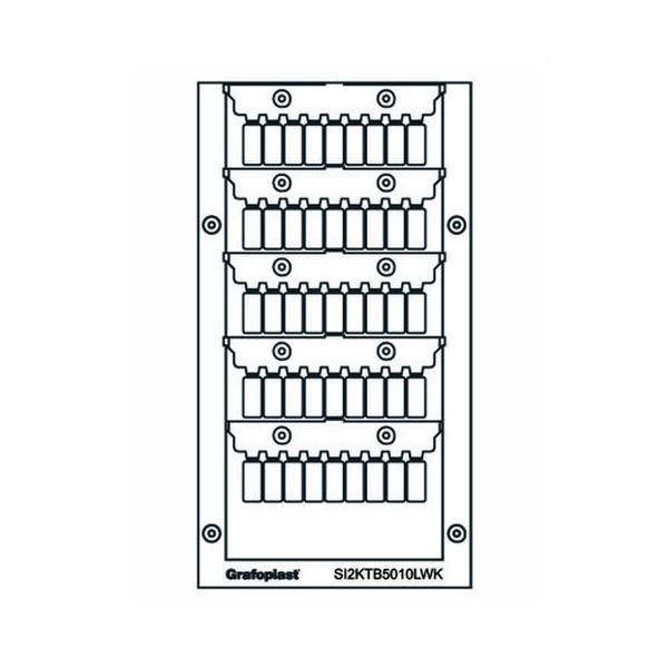 ETIQUETA PARA BORNE WEIDMULLER 10x5mm BLANCO (540u)