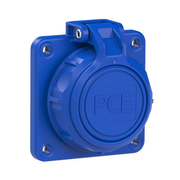 BASE ESTANCA CON TAPA PCE 16A 2P+T IP66/68 AZUL