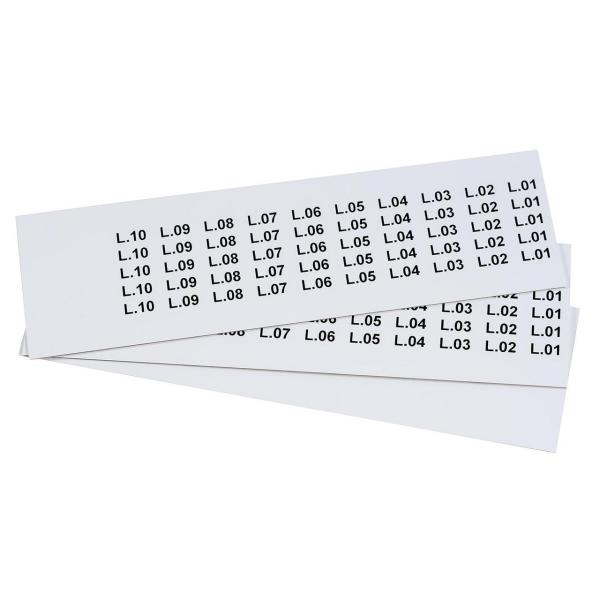 ETIQUETA AUTOADHESIVA 20x9mm BLANCA PARA CONTACTOR M (PACK 900u)