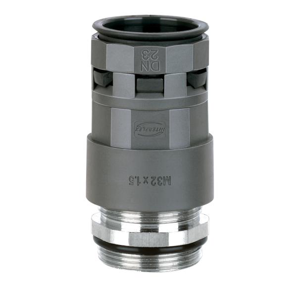 RACOR RECTO ECR-M EMC DN23 M32X1,5 NEGRO