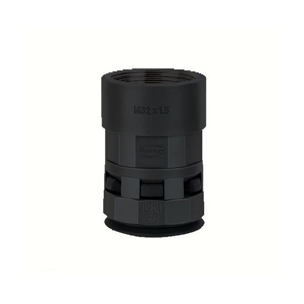 RACOR ROSCA HEMBRA NYLOFIX-PLUS DN17 M25 POLIAMIDA NEGRO