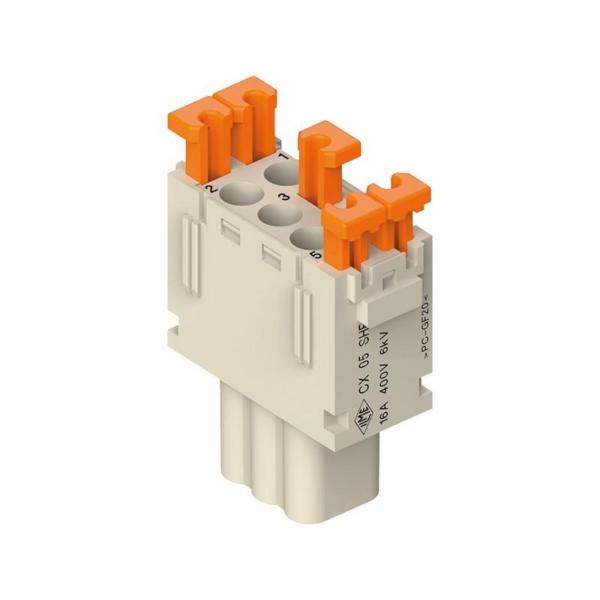 BLOQUE CONTACTO SERIE MIXO M 16A 5P 400V "SQUICH"