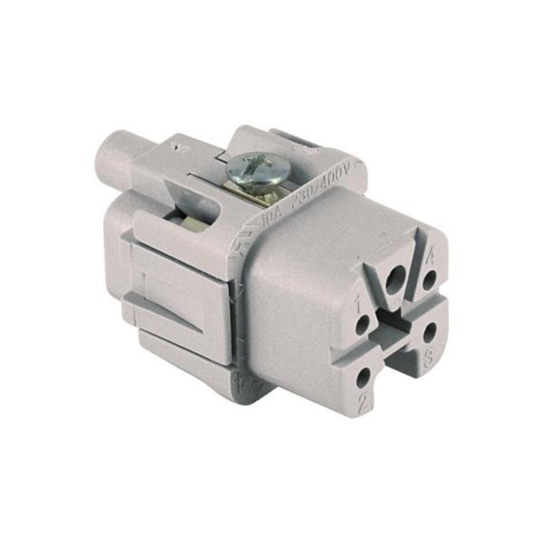 BASE CONECTOR ILME 3P 10A GRIS