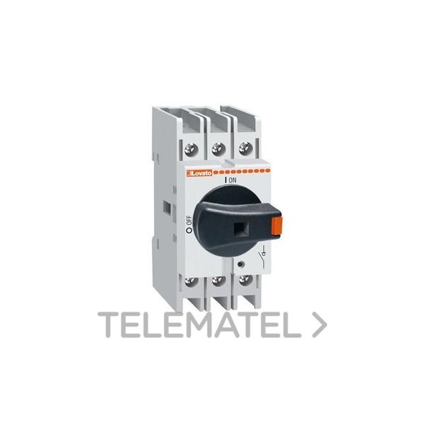 INTERRUPTOR TRIPOLAR 25A 9kW MANDO DIRECTO NEGRO