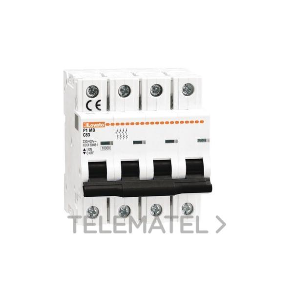 INTERRUPTOR AUTOMÁTICO MAGNETOTÉRMICO 10kA 4P CURVA C 16A
