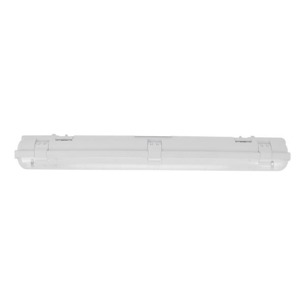 PANTALLA ESTANCA BERLIN ECO LED 2x1500mm 1EXT S/POLAR GRIS CLARO