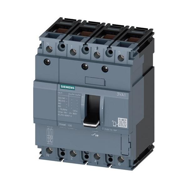 INTERRUPTOR FRAME 100 25kA 4 POLOS TM210 25A BORNE