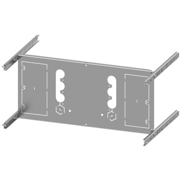 PLACA MONTAJE 3VA23 400A 4 POLOS 1 INTERRUPTOR 250x600mm