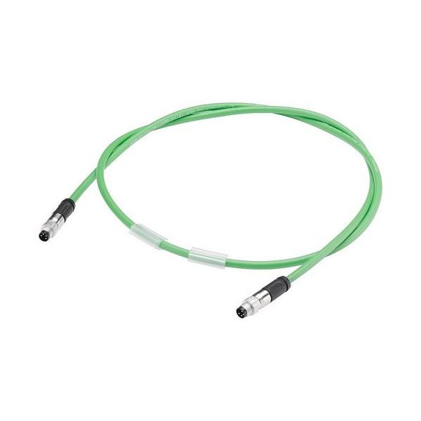 CABLE BUS CONEXIN ET M8 2 CONECTOR M8 4 POLOS APANTALLADO 0,19m