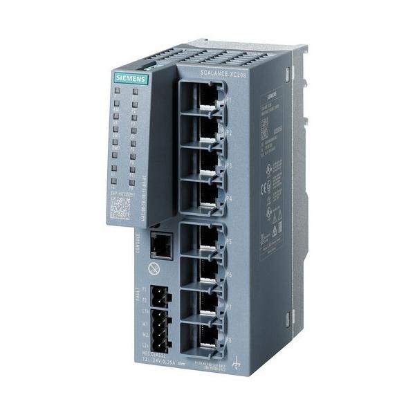 SWITCH GEST.SCALANCE XC208,LAYER 2,8 PTO.RJ45 10/100 MBIT/S,1 PTO.CONS.