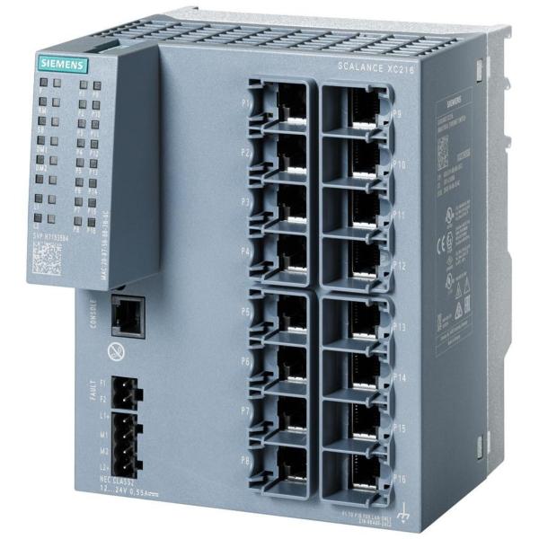 SWITCH GEST.SCALANCE XC216,LAYER 2,16 PTO.RJ45 10/100 MBIT/S,1 PTO.CONS.