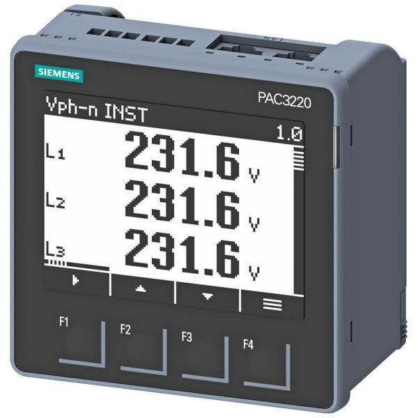 DISPOSITIVO MONITOREO ALIM.AP.MDR.PNL.SENTRON PAC3220,LCD,96x96mm ALIM.DC