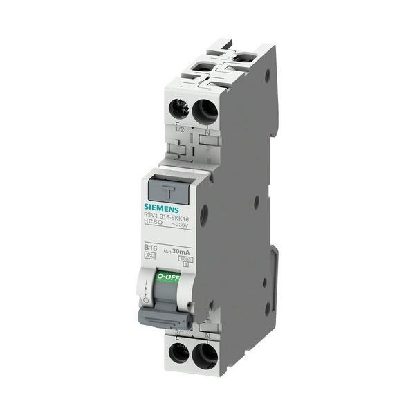 INTERRUPTOR DIFERENCIAL COMBINADO FI/LS COMPACTO 1P+N 6kA TIPO AC 30mA C10