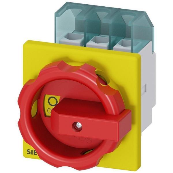 INTERRUPTOR 3LD2 3 POLOS 25A 4 ORIFICIO FRONTAL ROJO / AMARILLO