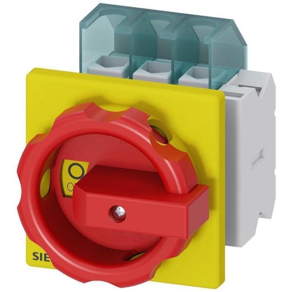 INTERRUPTOR 3LD2 3 POLOS 25A 4 ORIFICIO FRONTAL ROJO / AMARILLO