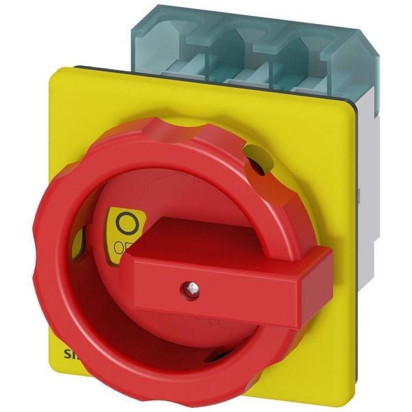 INTERRUPTOR 3LD2 3 POLOS 63A 4 ORIFICIO FRONTAL ROJO/ AMARILLO