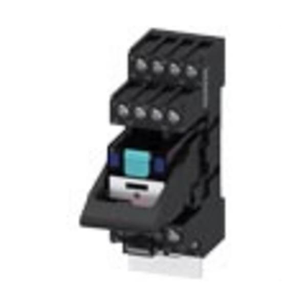RELÉ ENCHUFABLE COMPLETO 24VDC 4 CONMUTADOR ESTÁNDAR TORNILLO