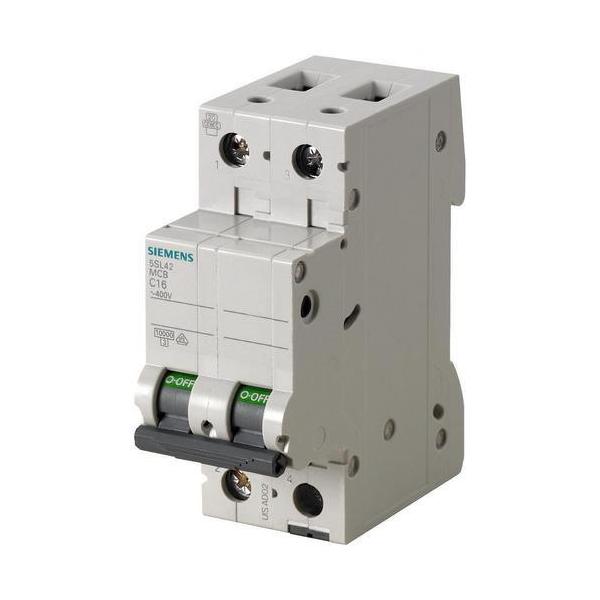 INTERRUPTOR AUTOMÁTICO 5SL4 10kA CURVA-C 2 POLOS 20A 70mm